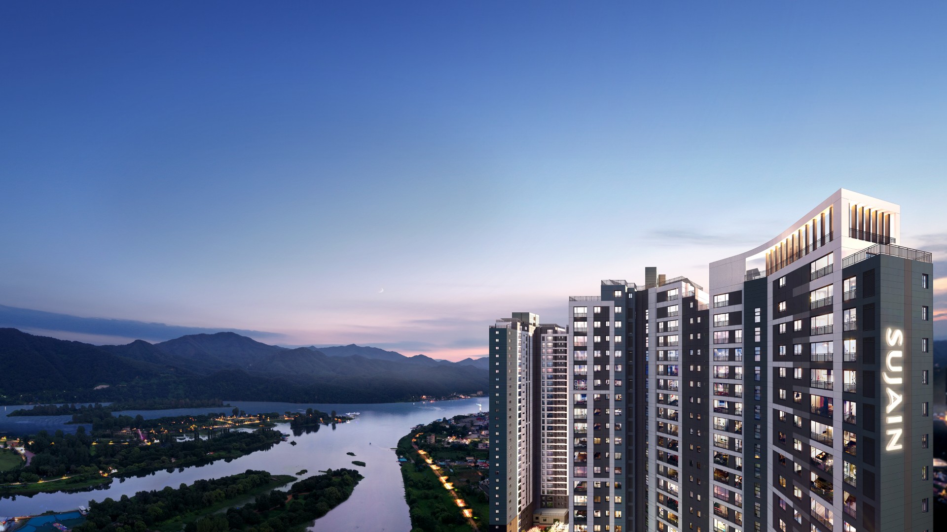 북한강과 자라섬